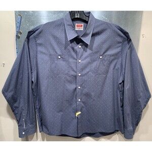 Wrangler Flex For Comfort Button Up Shirt Long Sleeve Men’s Size 3XL